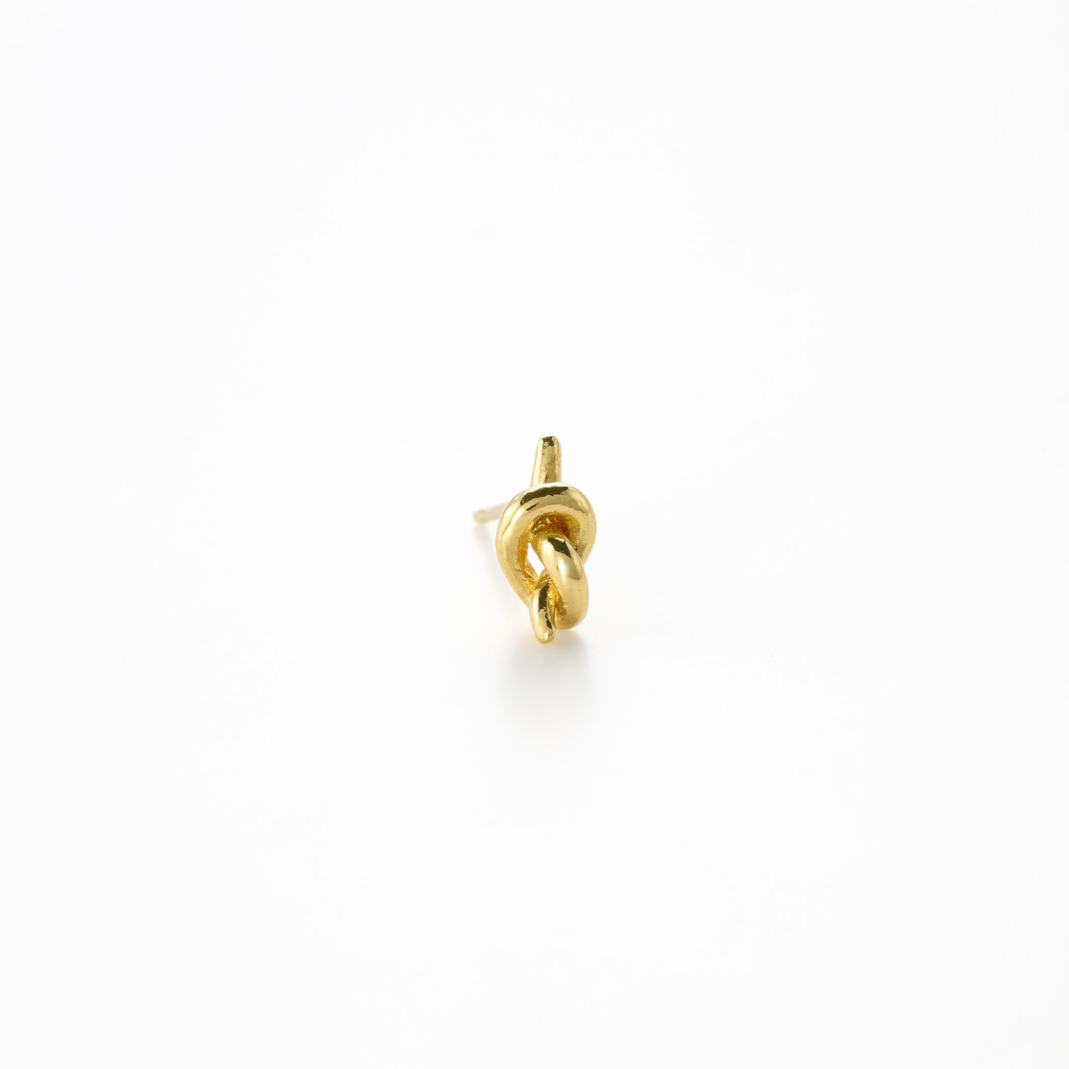 Pure gold earrings “Musubi”｜enasoluna（エナソルーナ