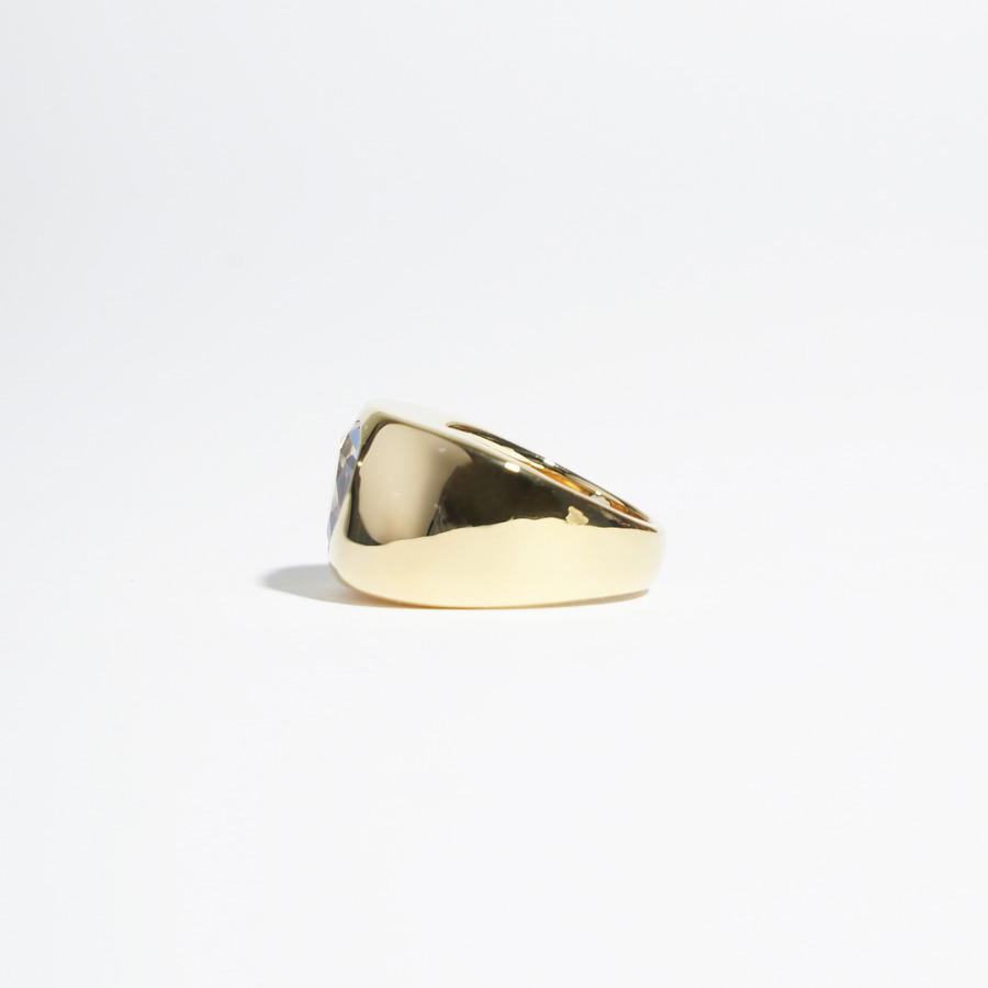 Big heart stone ring (3～7号) 詳細画像 Gold 1