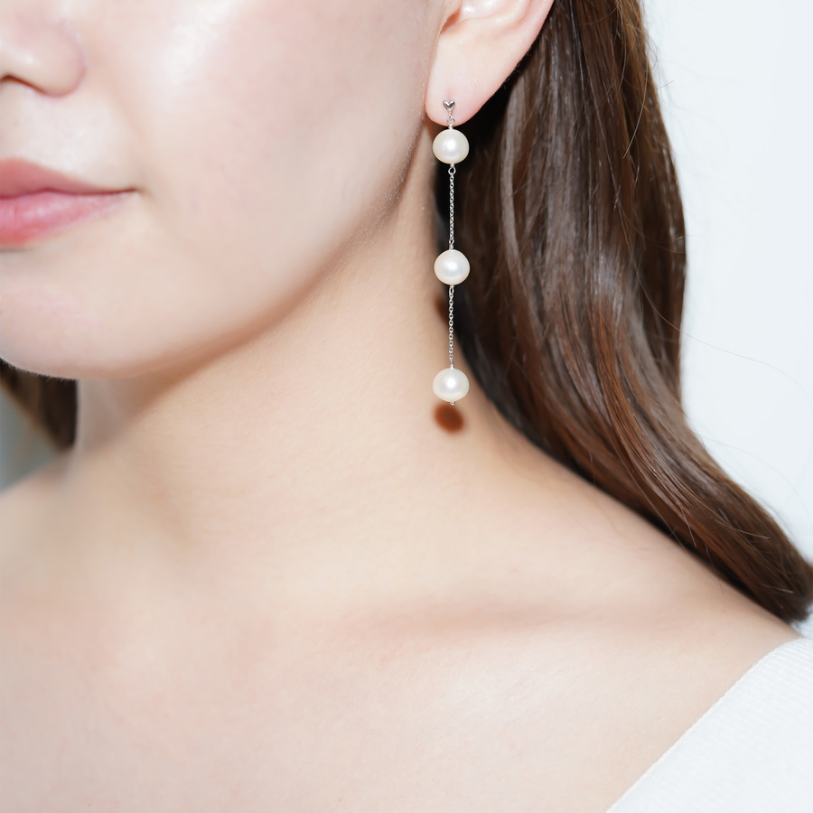 Micro heart pearl earrings｜enasoluna（エナソルーナ）公式サイト