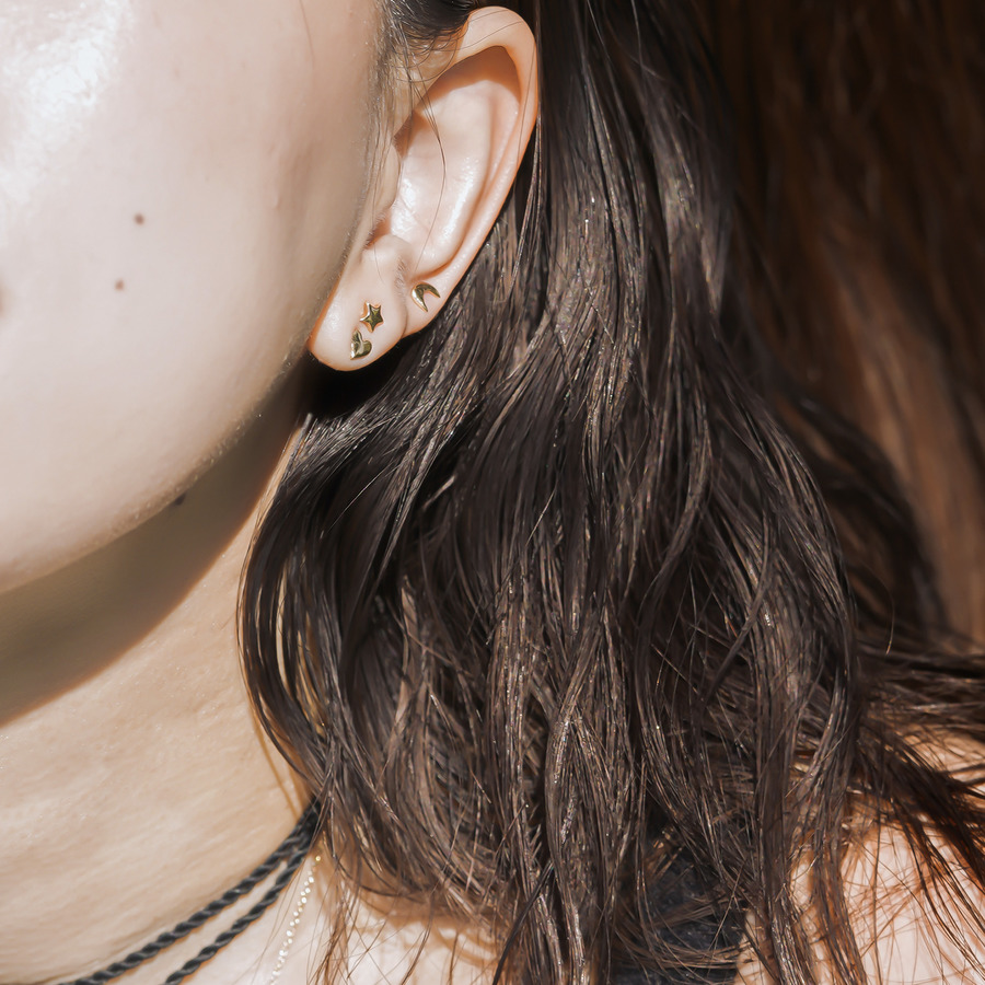 Star earrings 詳細画像 Gold 6