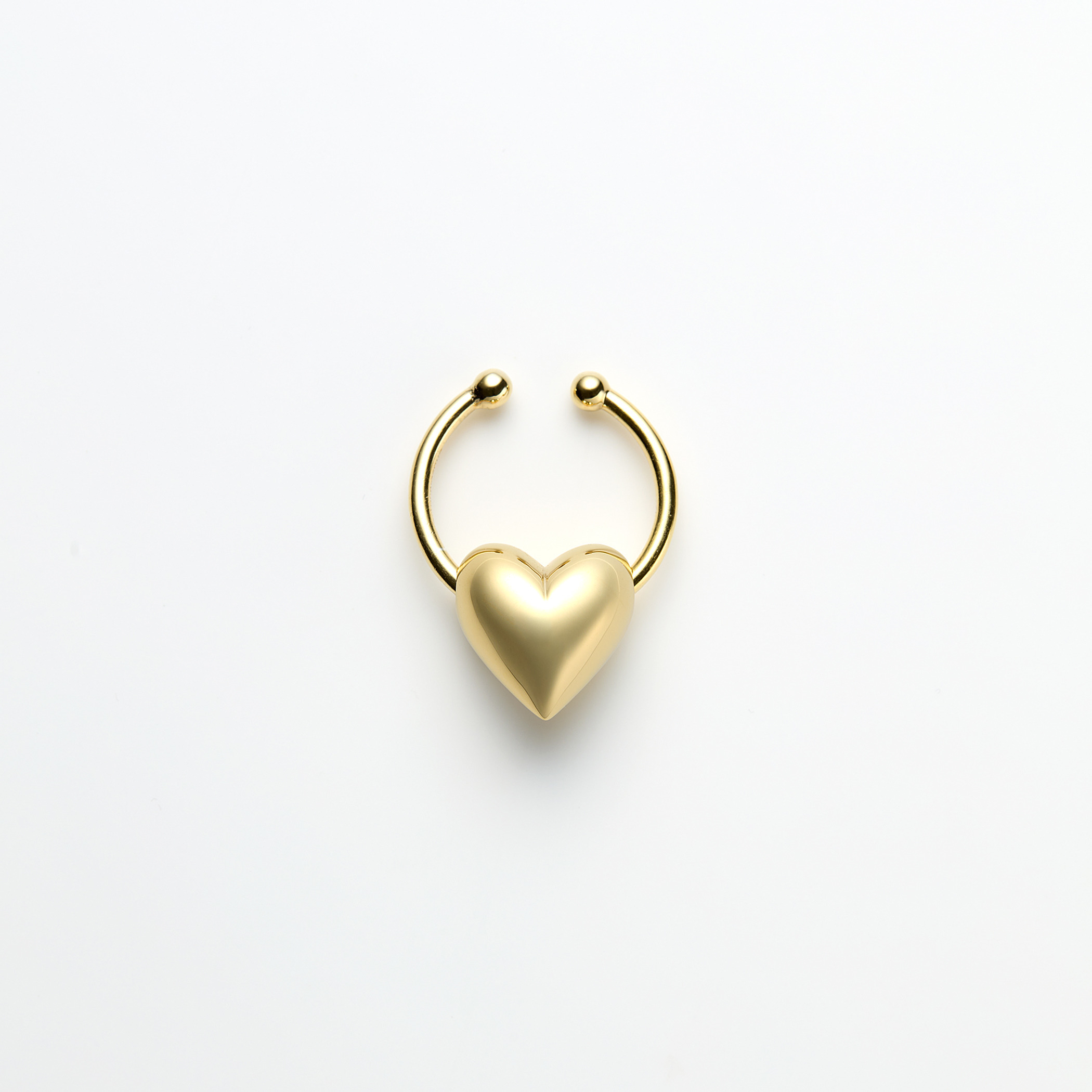 Pukkuri heart ear cuff (Gold)｜enasoluna（エナソルーナ）公式サイト