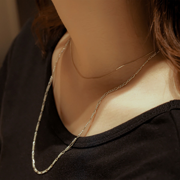 Long silver chain necklace｜enasoluna（エナソルーナ）公式サイト