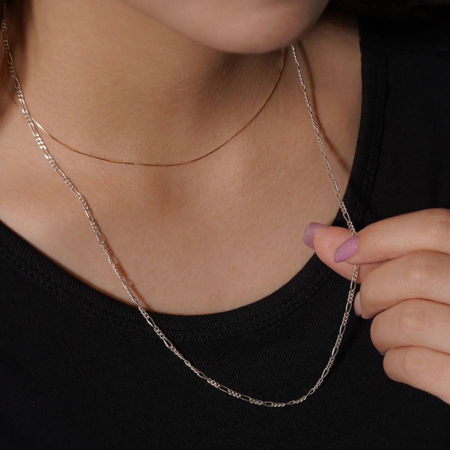 Long silver chain necklace｜enasoluna（エナソルーナ）公式サイト