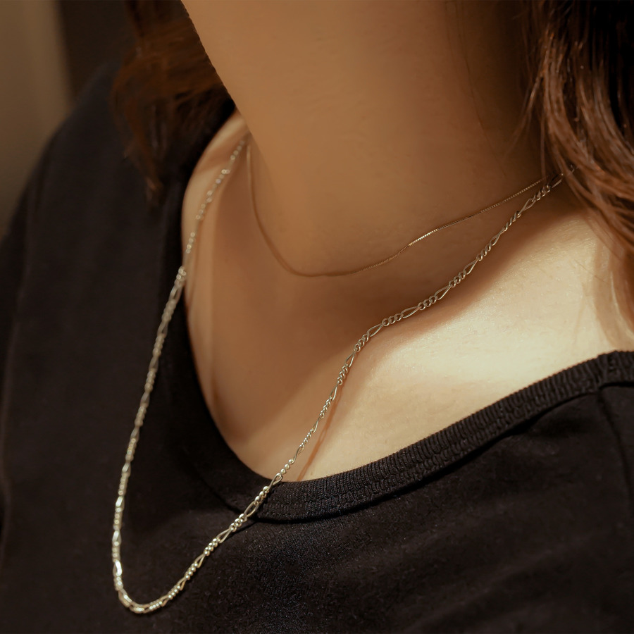 Long silver chain necklace｜enasoluna（エナソルーナ）公式サイト