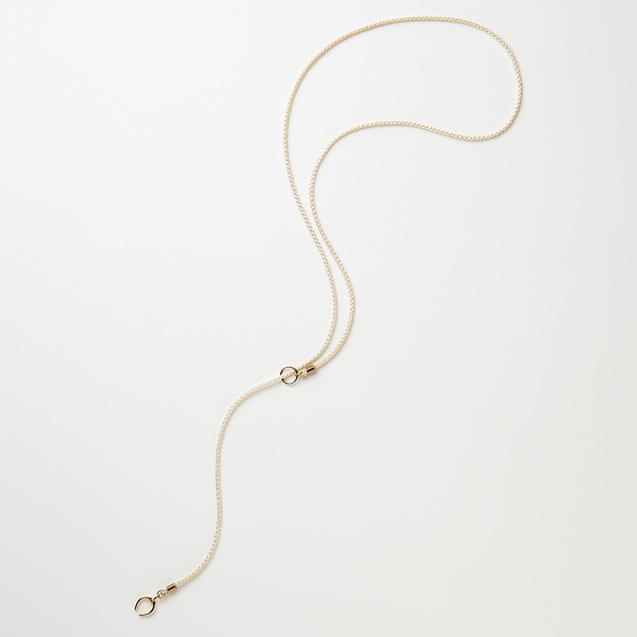 Horseshoe rope necklace (White)｜enasoluna（エナソルーナ）公式サイト