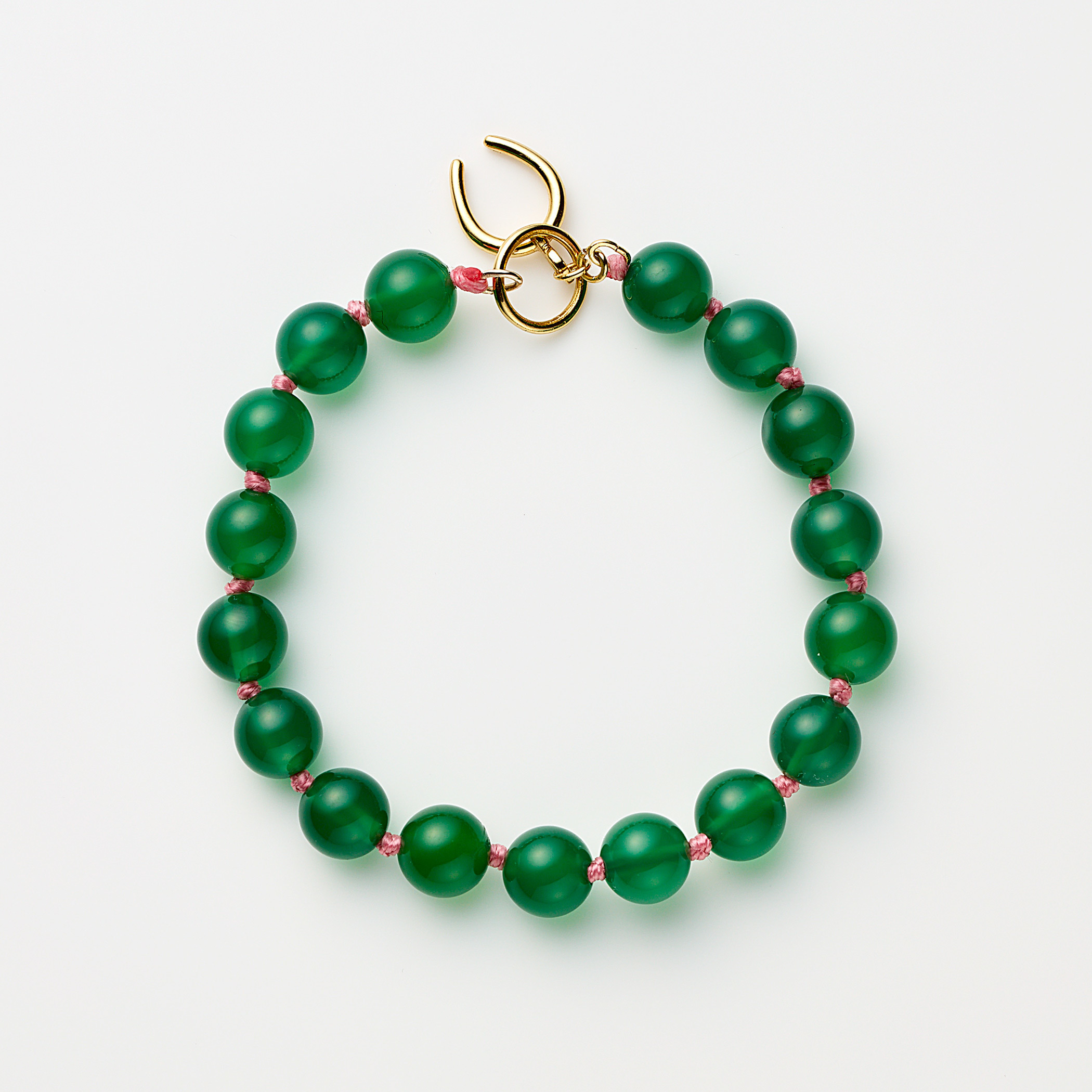 Nurture love bracelet(Green agate)｜enasoluna（エナソルーナ