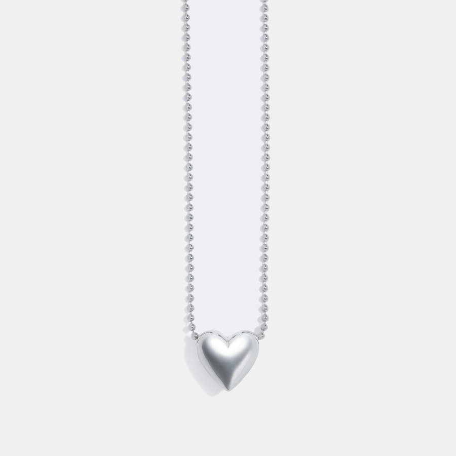 Pukkuri heart necklace(Silver)｜enasoluna（エナソルーナ）公式サイト