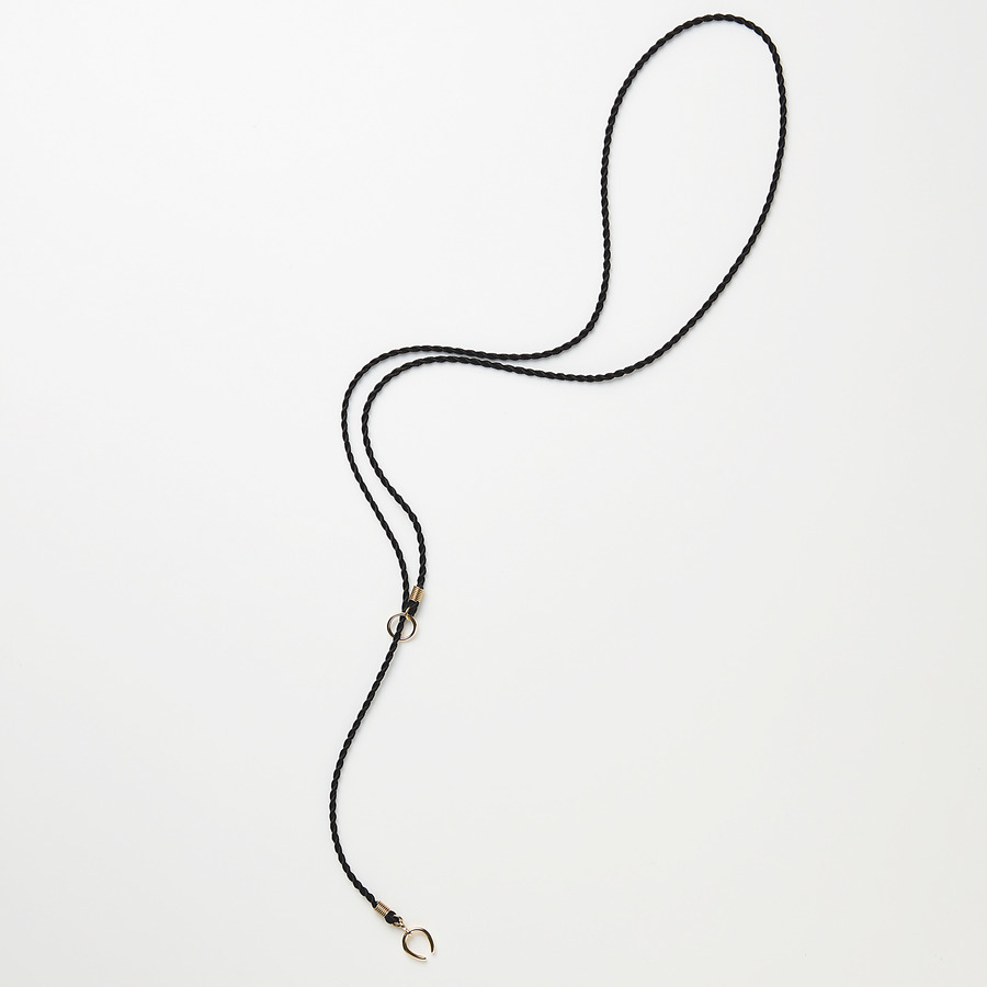 Horseshoe rope necklace (Black)｜enasoluna（エナソルーナ）公式サイト