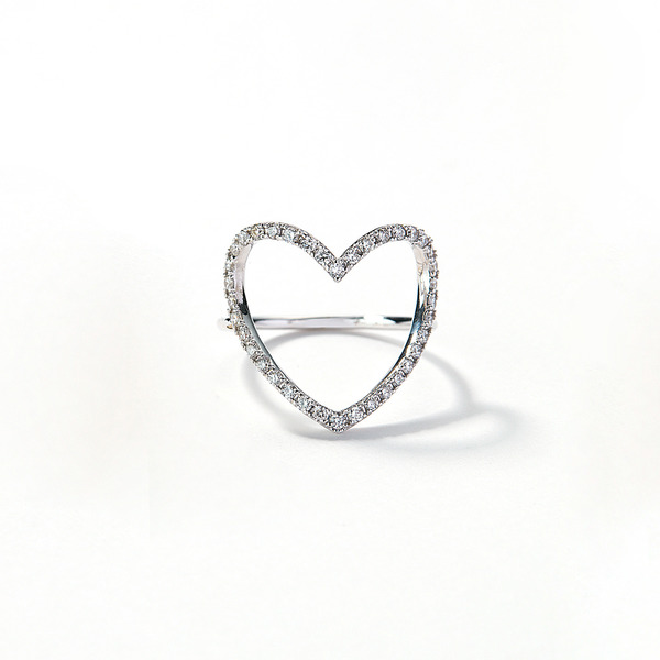 Heartful dia ring(WG)
