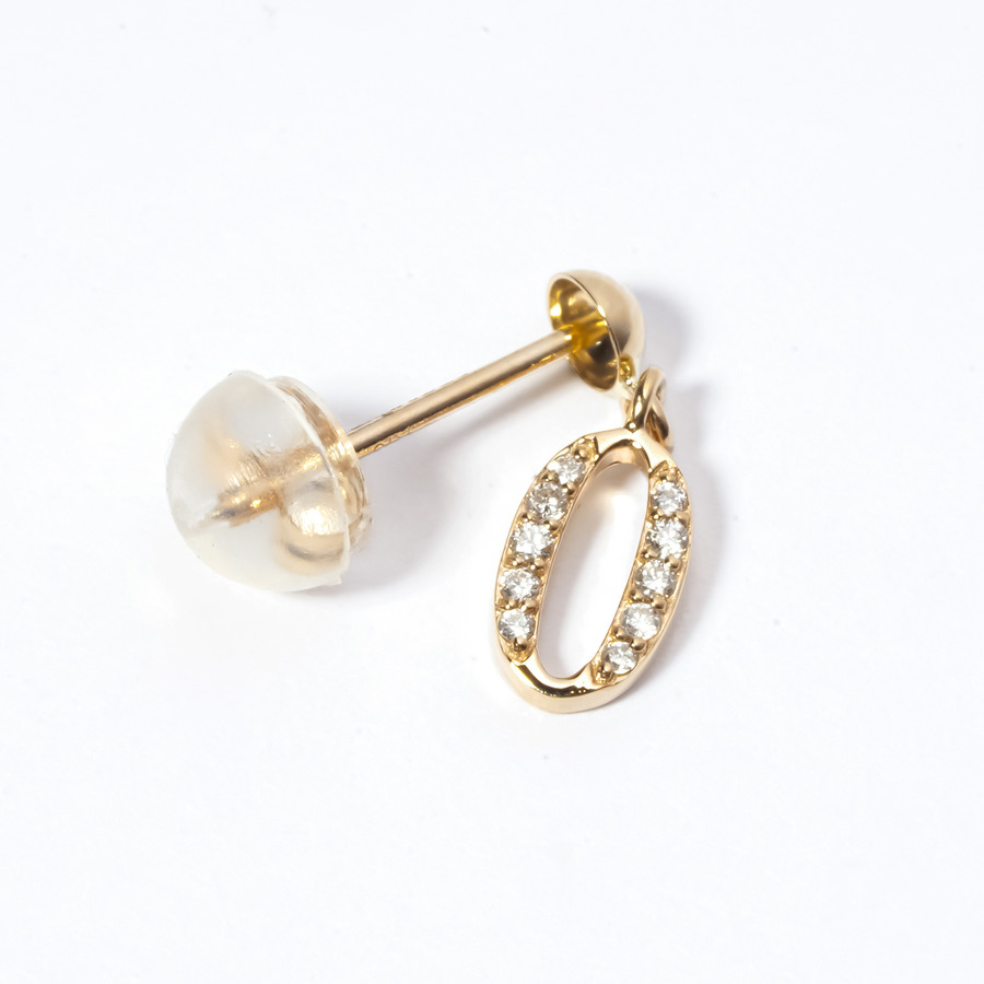 Happy number earring (Diamond)｜enasoluna（エナソルーナ）公式サイト