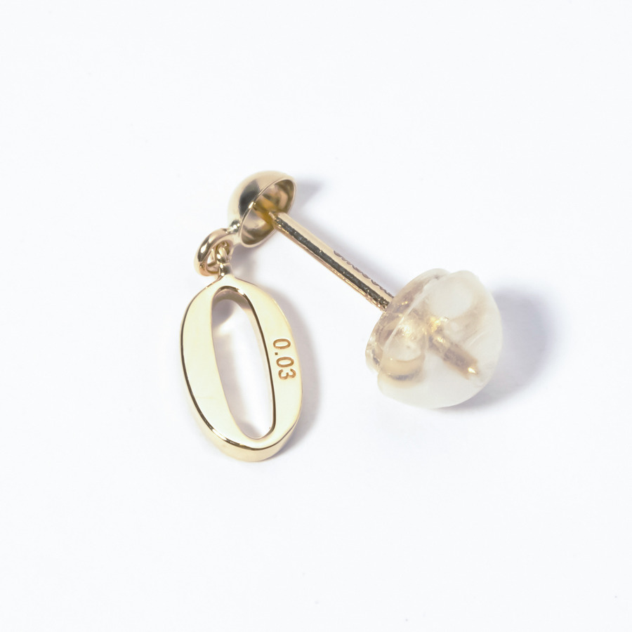 Happy number earring (Diamond)｜enasoluna（エナソルーナ）公式サイト