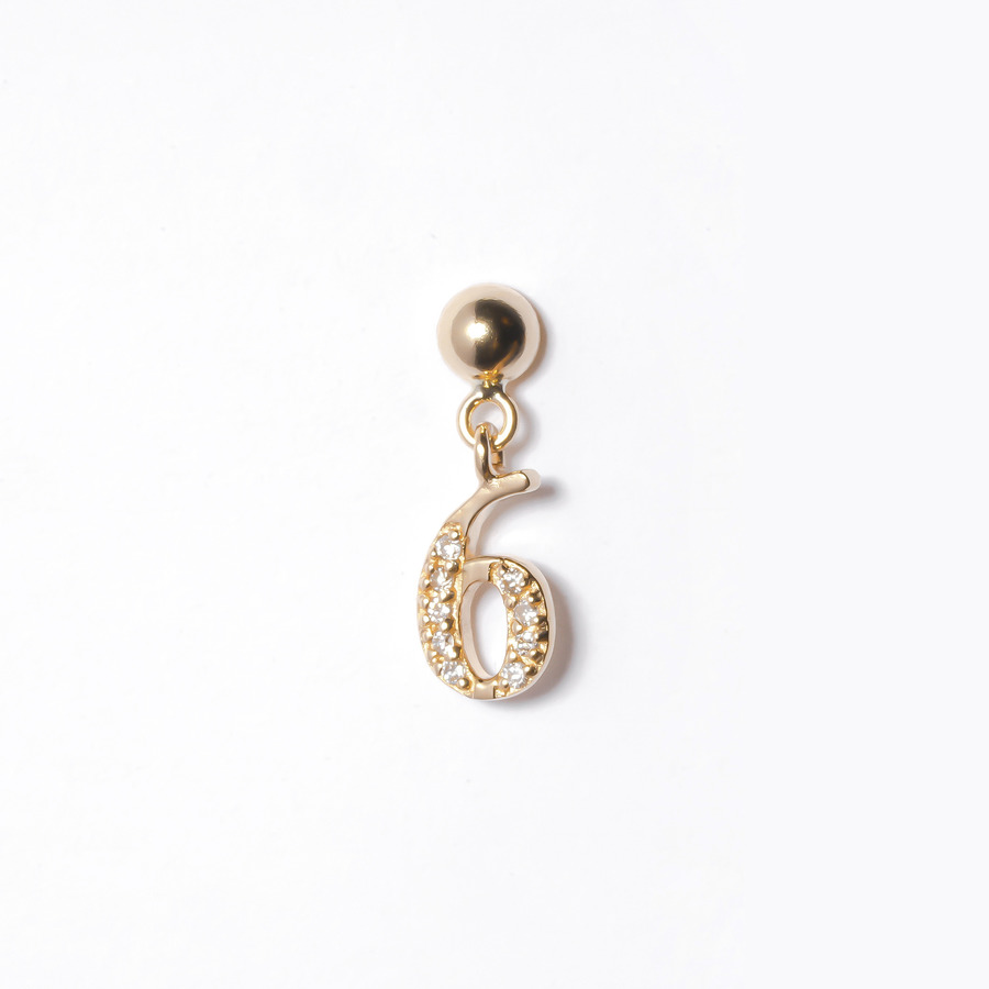 Happy number earring (Diamond)｜enasoluna（エナソルーナ）公式サイト