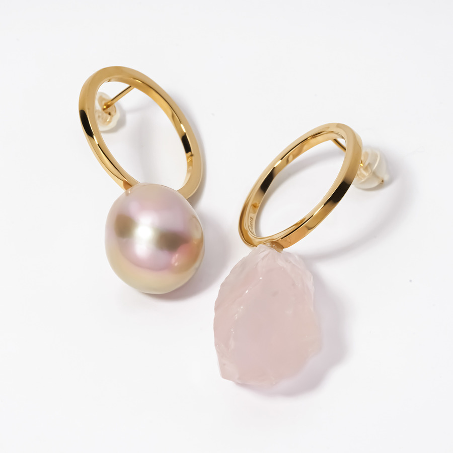 Pearl and rose earrings｜enasoluna（エナソルーナ）公式サイト