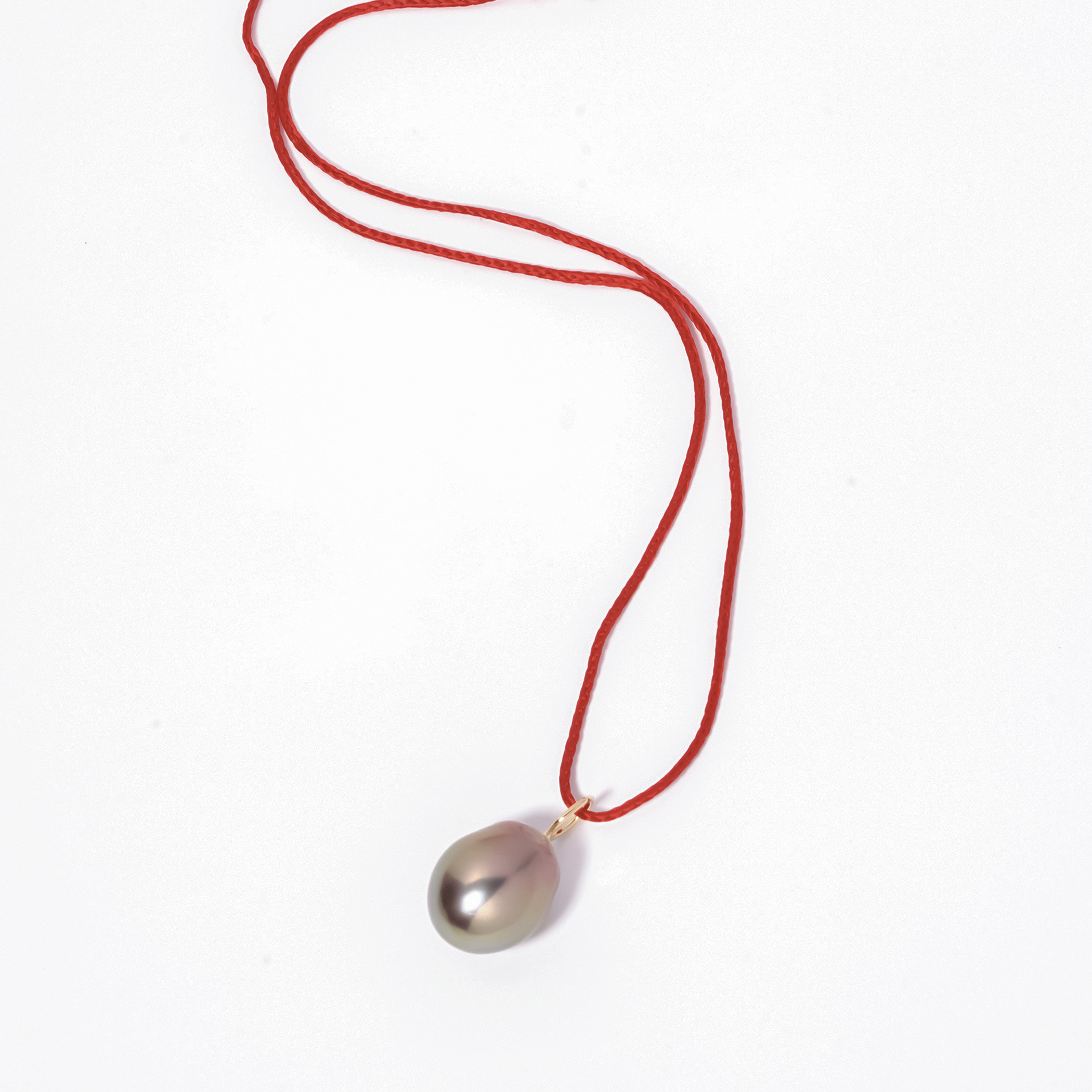 enasoluna Metallic pearl necklace-