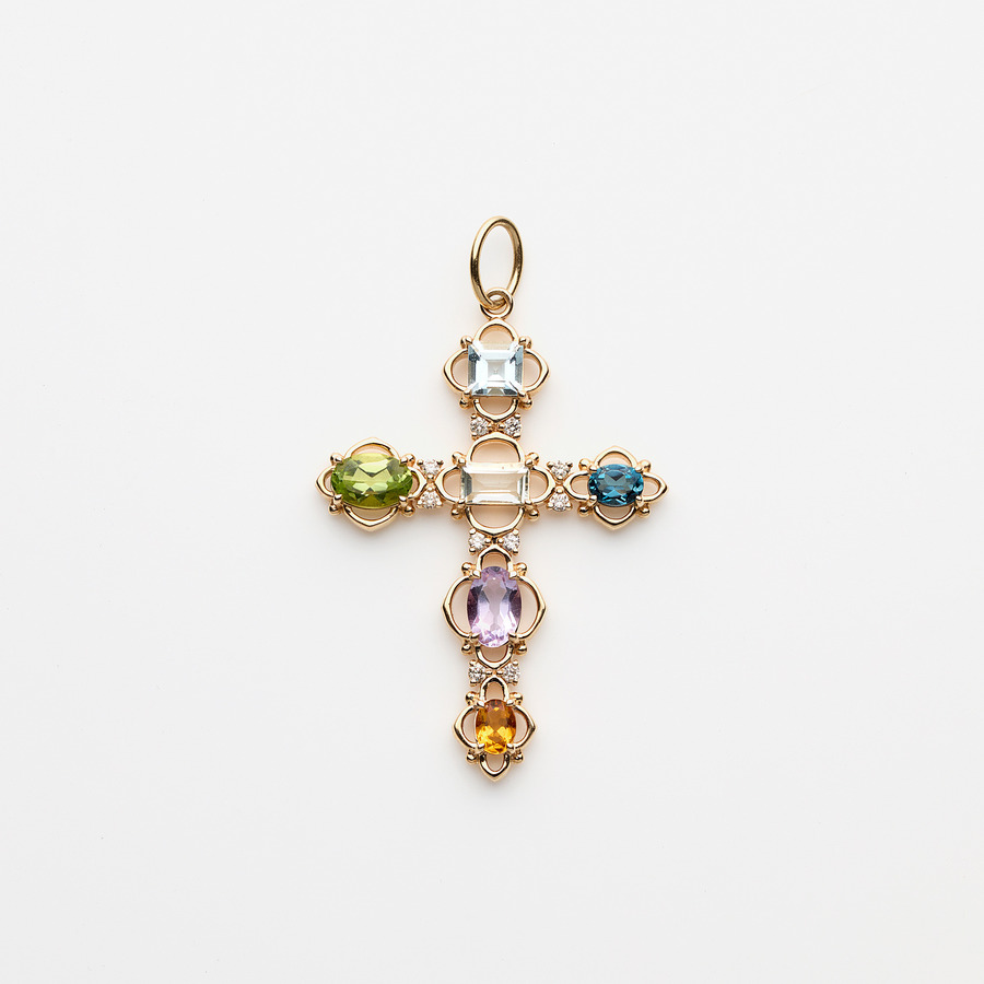 Candy color cross charm 詳細画像 Gold 1