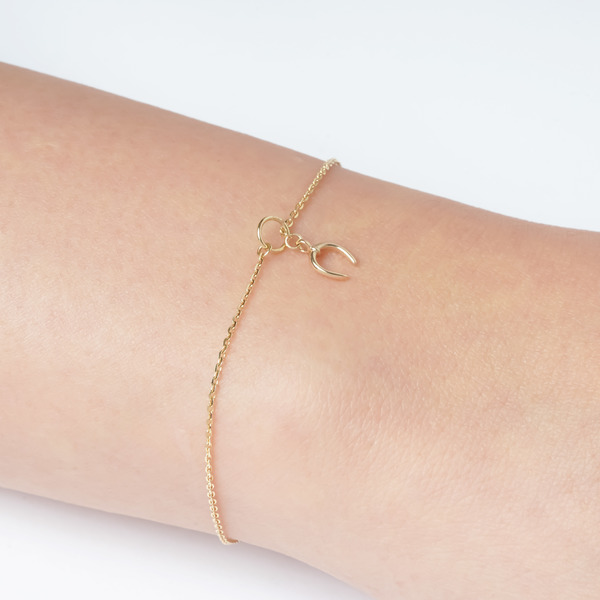 Horseshoe gold bracelet 詳細画像