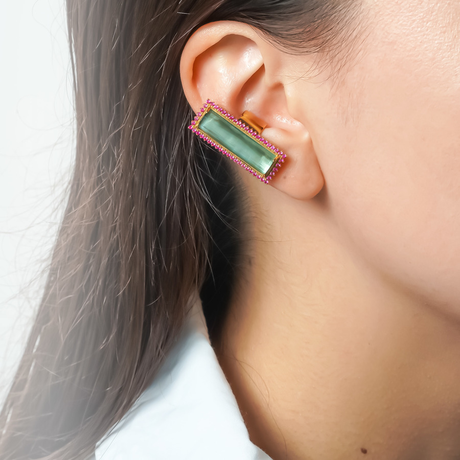 Square shape earcuff｜enasoluna（エナソルーナ）公式サイト