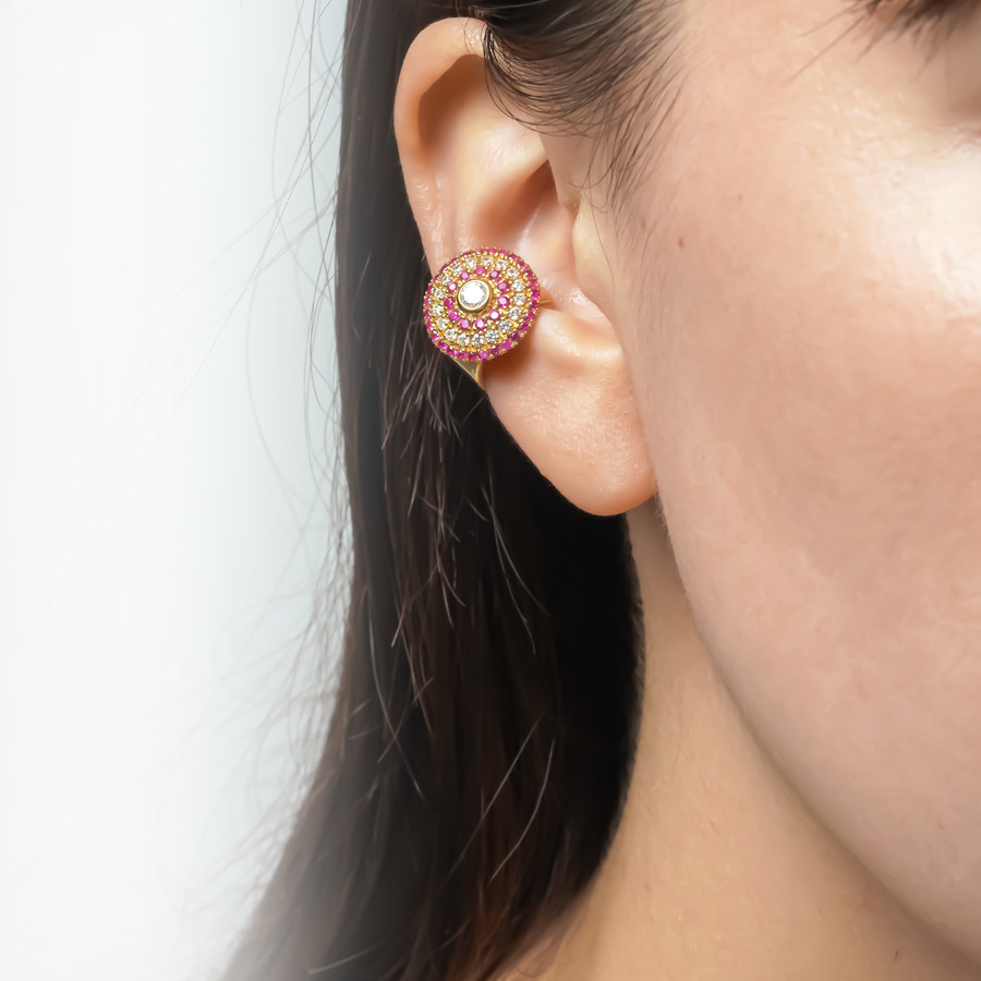 Glitter earcuff (Red)｜enasoluna（エナソルーナ）公式サイト