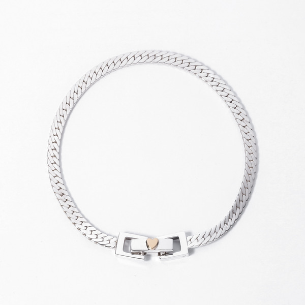 Heart chain bracelet (Herringbone)