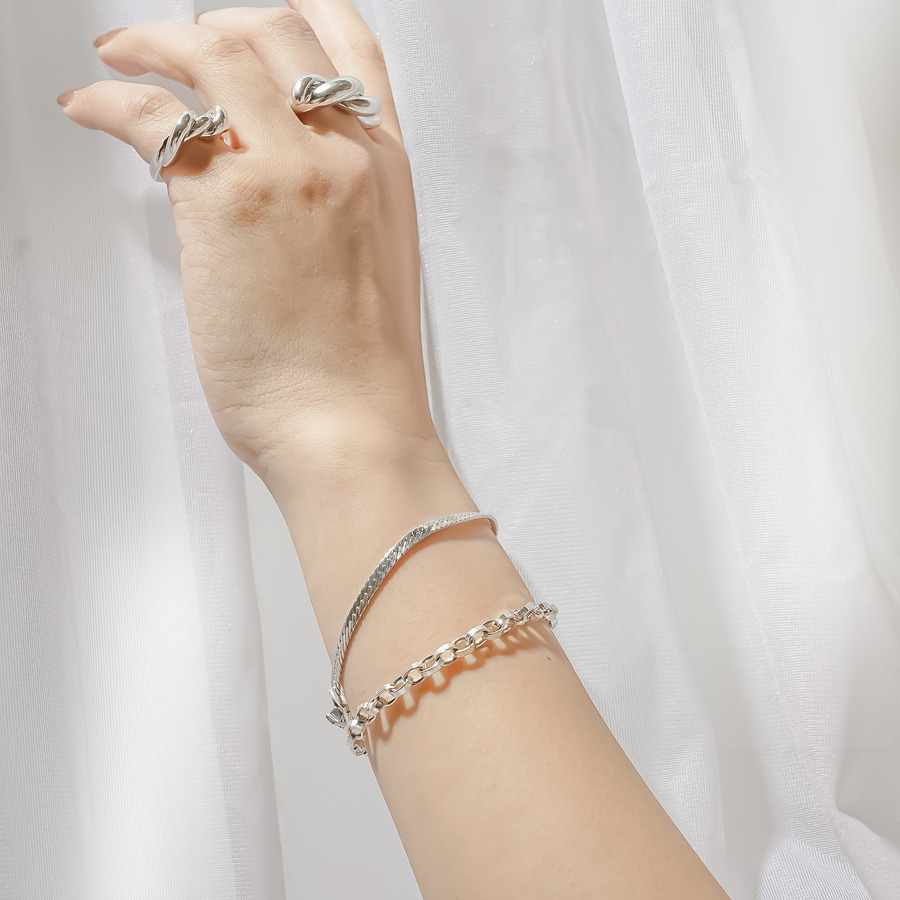 Heart chain bracelet (Ringchain) 詳細画像 Silver 7