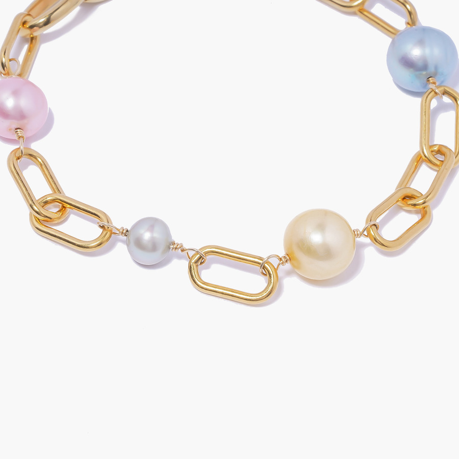 Pale color pearl bracelet 詳細画像 Gold 1