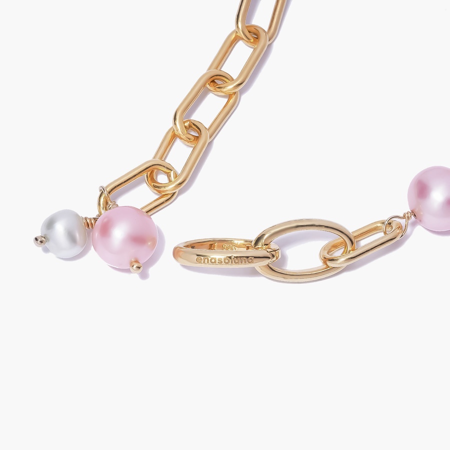Pale color pearl bracelet 詳細画像 Gold 2