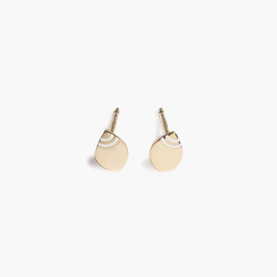 FUKU earrings 2024(White) 詳細画像 Gold 1