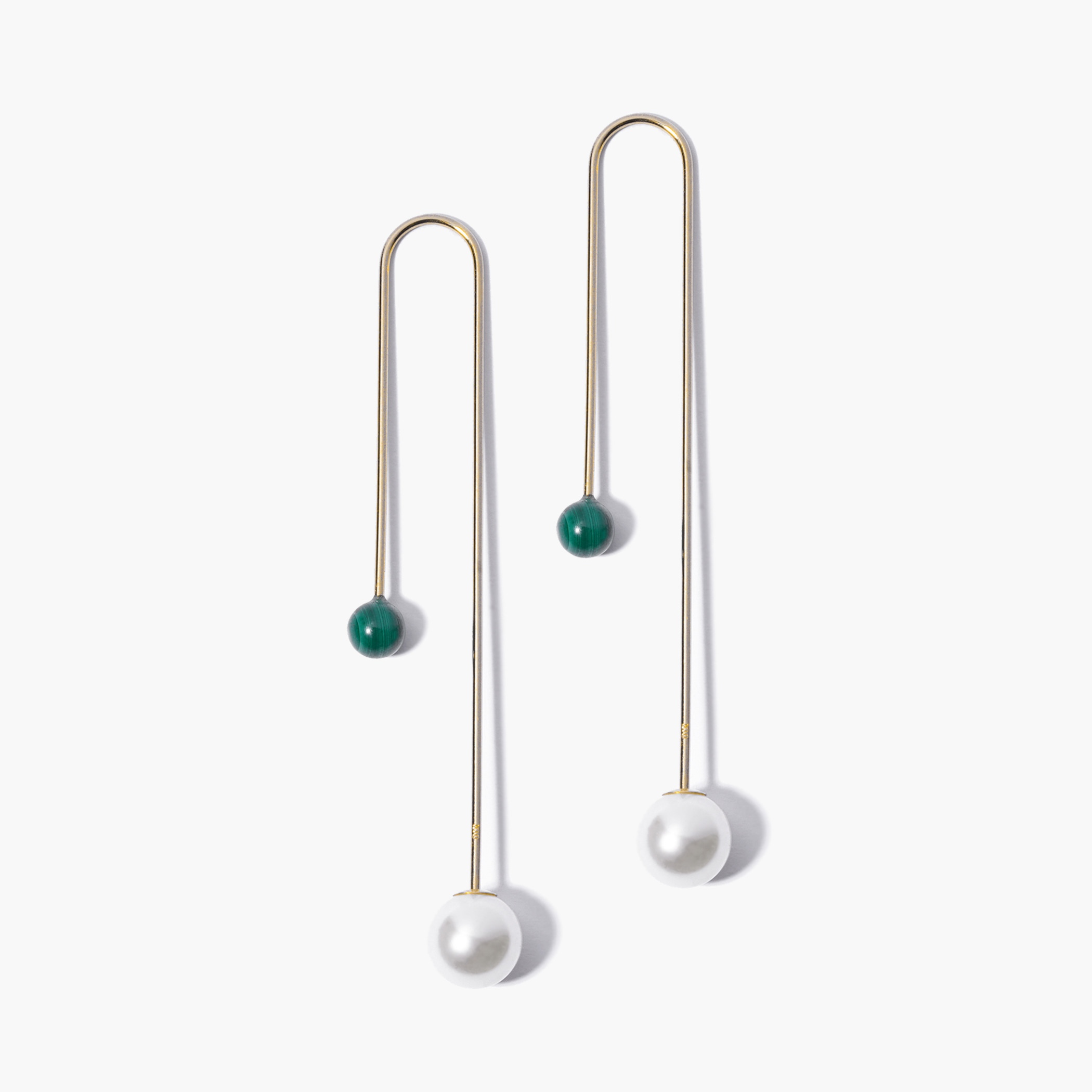 Towering earrings(malachite）｜enasoluna（エナソルーナ）公式サイト